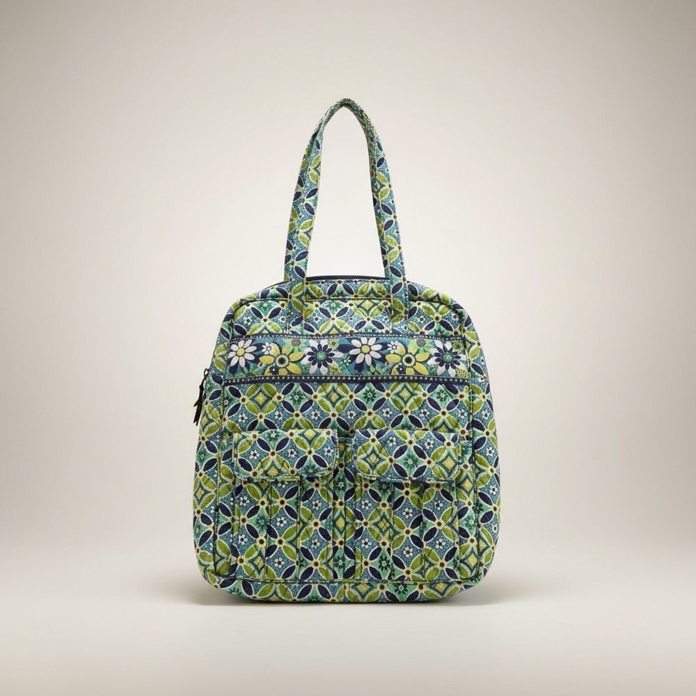 Vera Bradley Large Quilted Tote Daisy Daisy